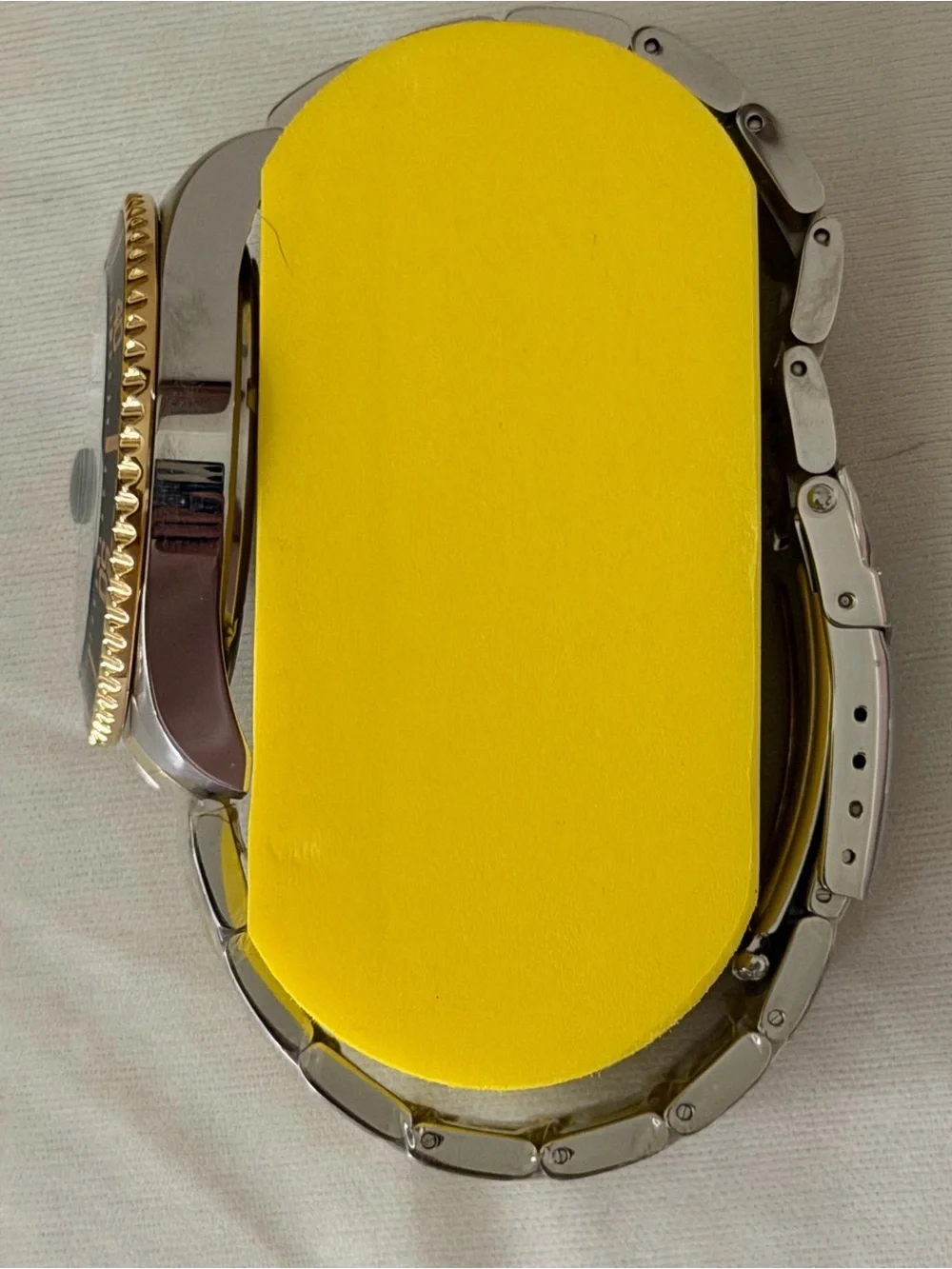 Invicta Two-Tone Gold and Silver Men's Dive Watch with Black Bezel